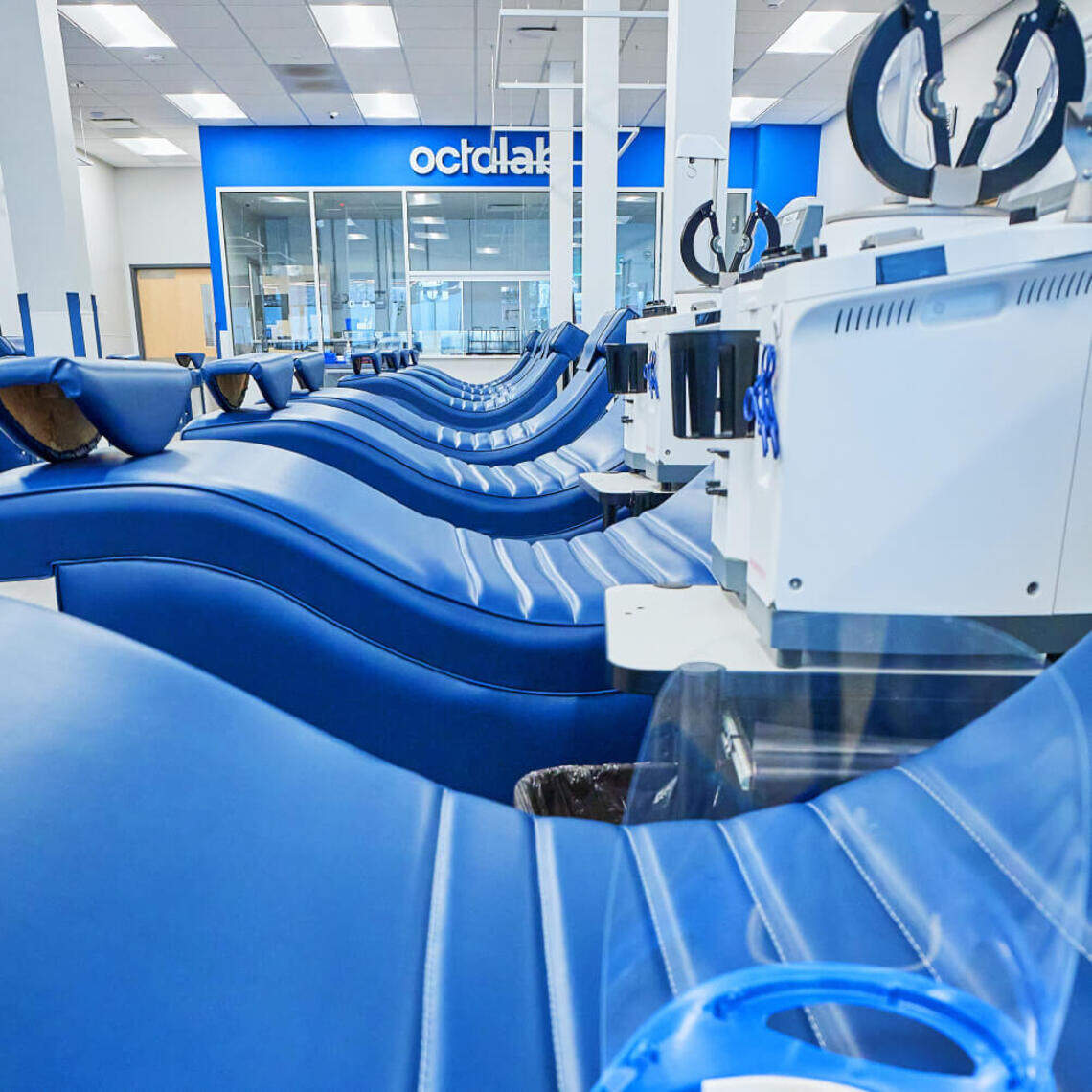 Swiss biopharmaceutical company Octapharma introduced itself at a York County Council meeting June 29, 2026, as the company behind the $1.5-billion manufacturing and headquarters plans for Rock Hill. Seen here, an Octapharma Plasma donation center.