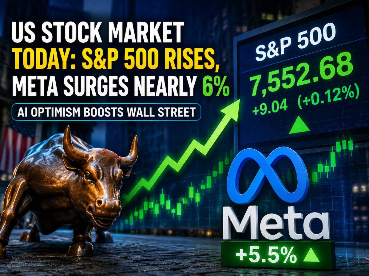 S&P 500 US stock market today: S&P 500 rises as Meta surges nearly 6% ...
