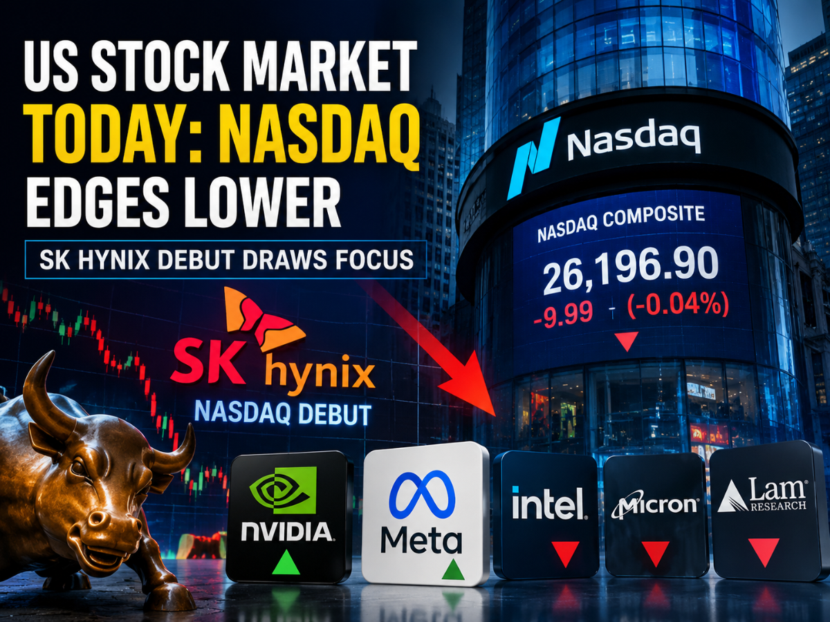Nasdaq US stock market today: Nasdaq ends flat as SK Hynix debut draws ...