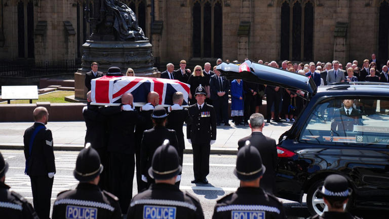 Funeral held for police officer, 19, who died in line of duty