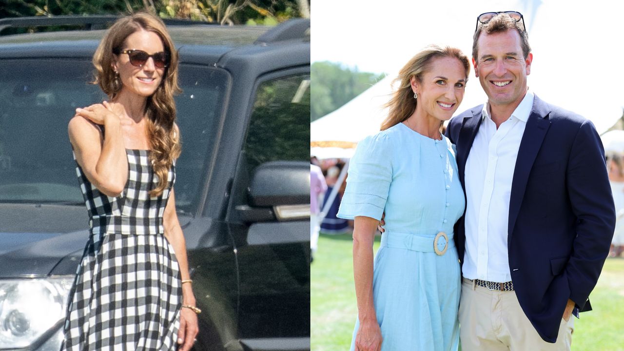 Princess Kate ditches her suits for a gingham sundress at Royal Polo Cup with Harriet Sperling