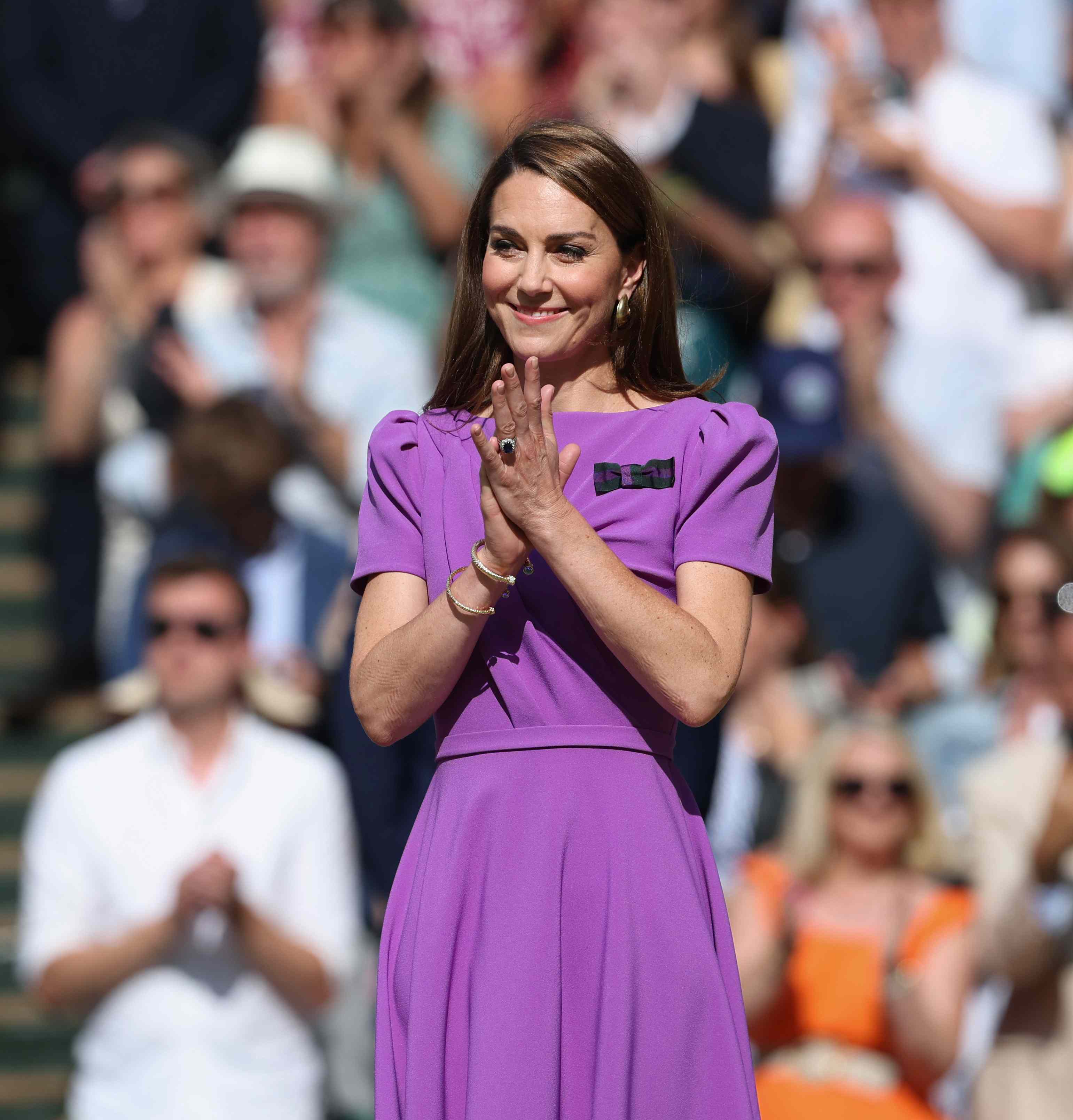 Kate Middleton was surprised by her standing ovation at Wimbledon—see her sweet reaction