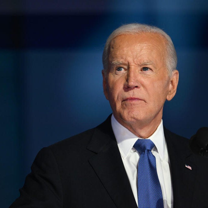 Former President Joe Biden attends the dedication ceremony for the opening of the Barack Obama Presidential Center on June 18, 2026 in Chicago, Illinois.