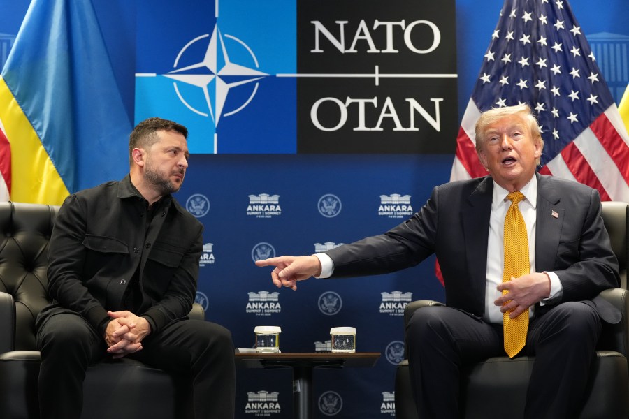 Opinion: Trump does an about-face on Ukraine and NATO, at least for now