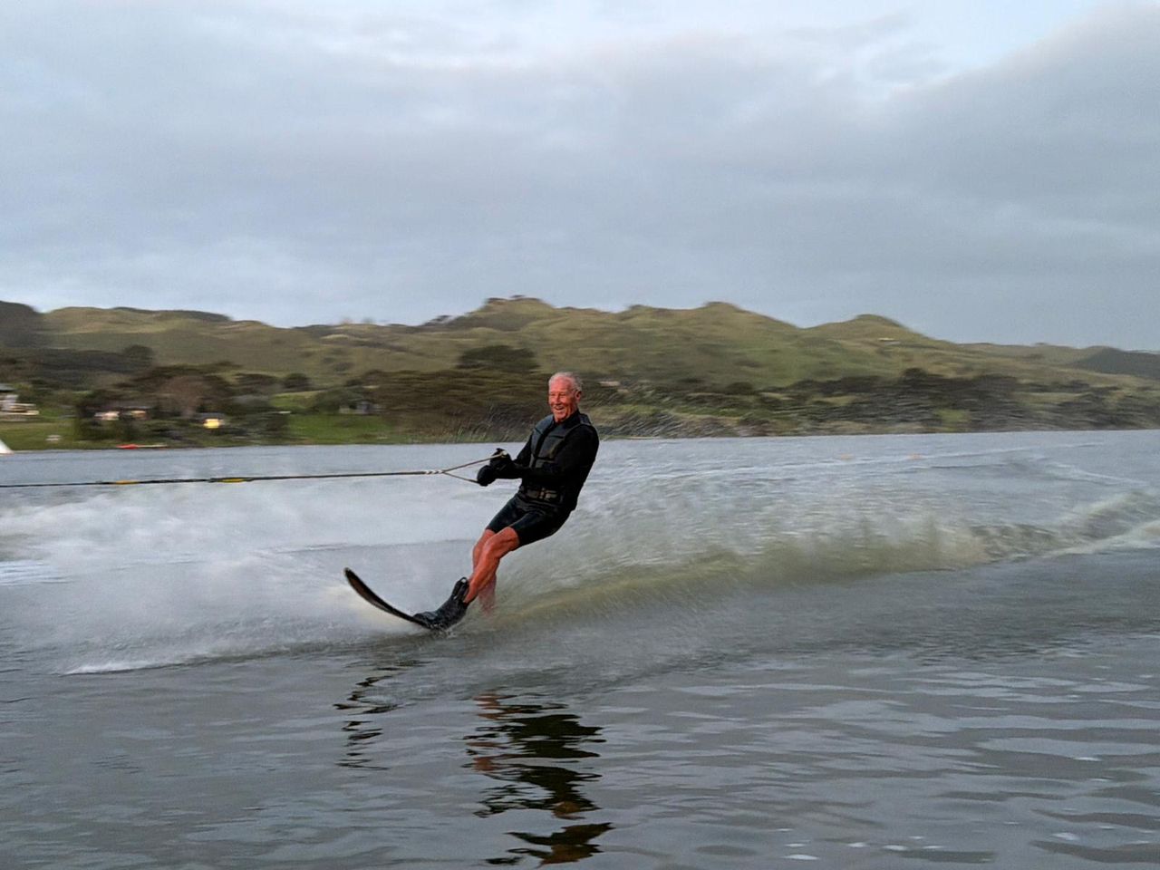 Bryan Murray was verified as the oldest waterskier (male) in April at the age of 94 years 318 days after getting out on the water at Lake Kereta, Auckland.