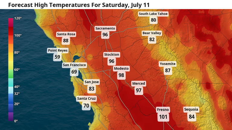Monsoon moisture to bring weekend clouds to Central Valley before ...