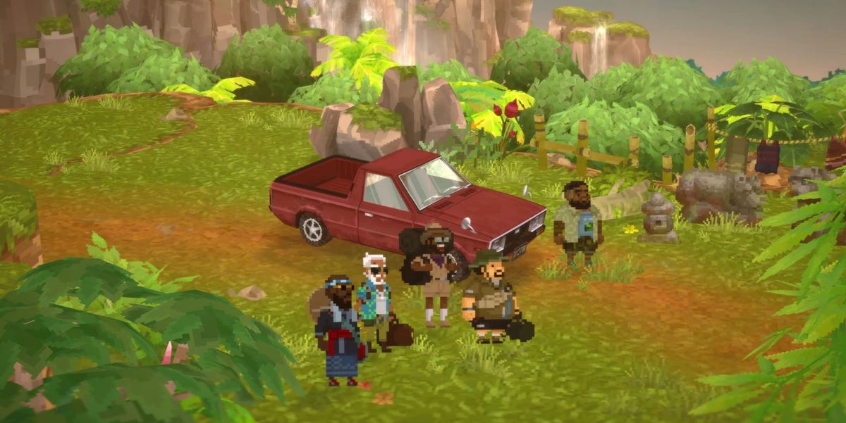This incredibly successful retro-style video game just added a classic Hyundai pickup truck