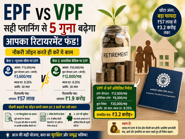 EPF vs VPF: How increasing your PF contributions early can build a much ...