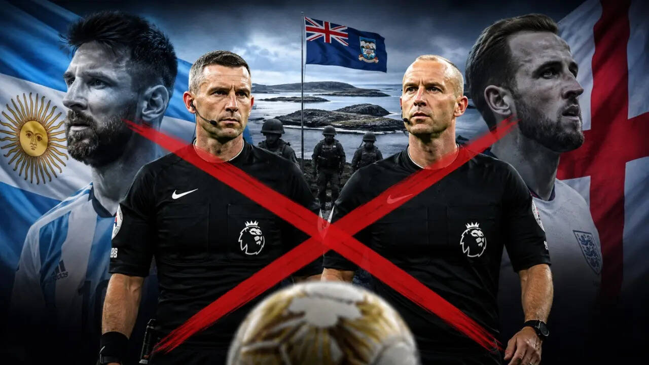 Image for Explained: Why FIFA banned England referees Michael Oliver, Anthony Taylor for Argentina matches