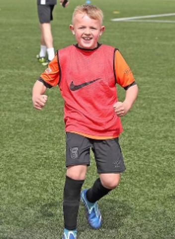 LEO OSBORNE, NOW 10, BEFORE LOSING ALL OF HIS HAIR