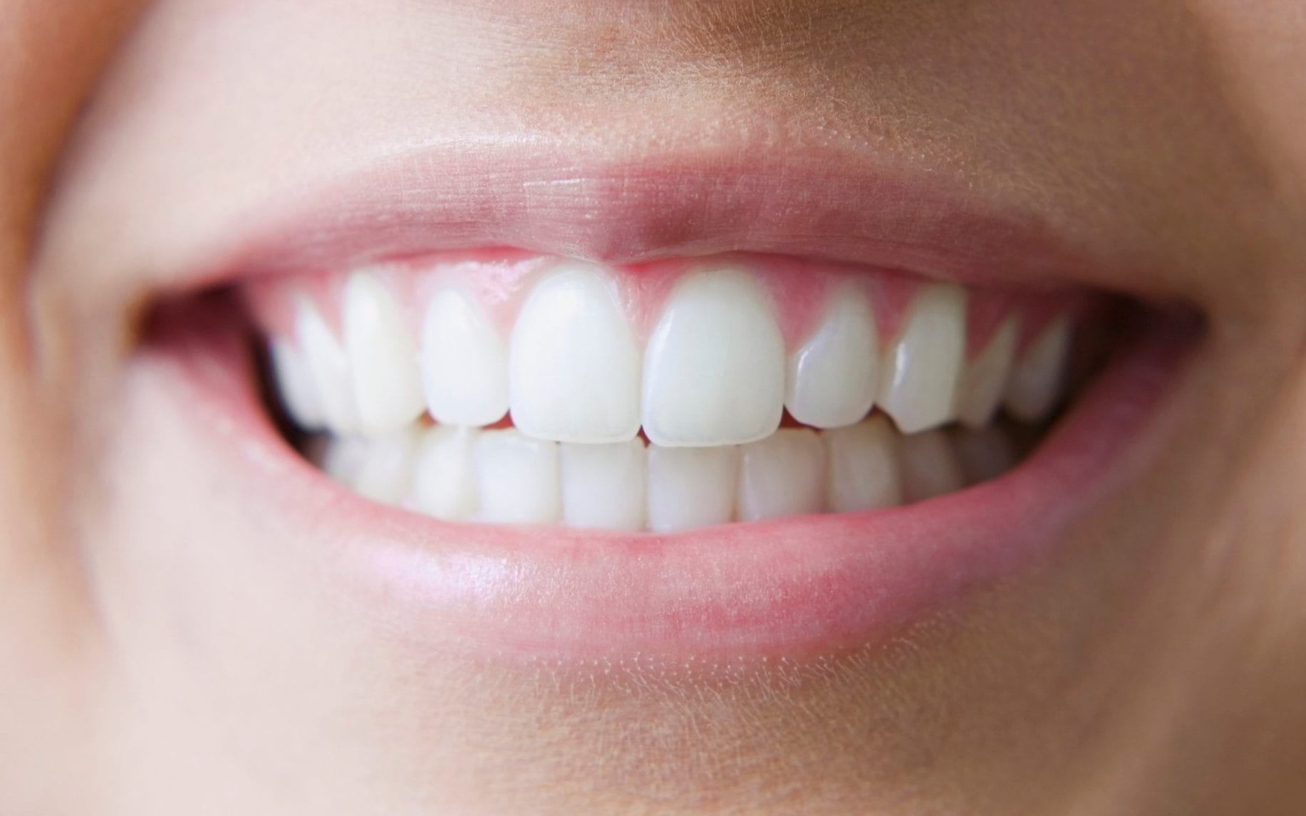 Close up of young woman's smile