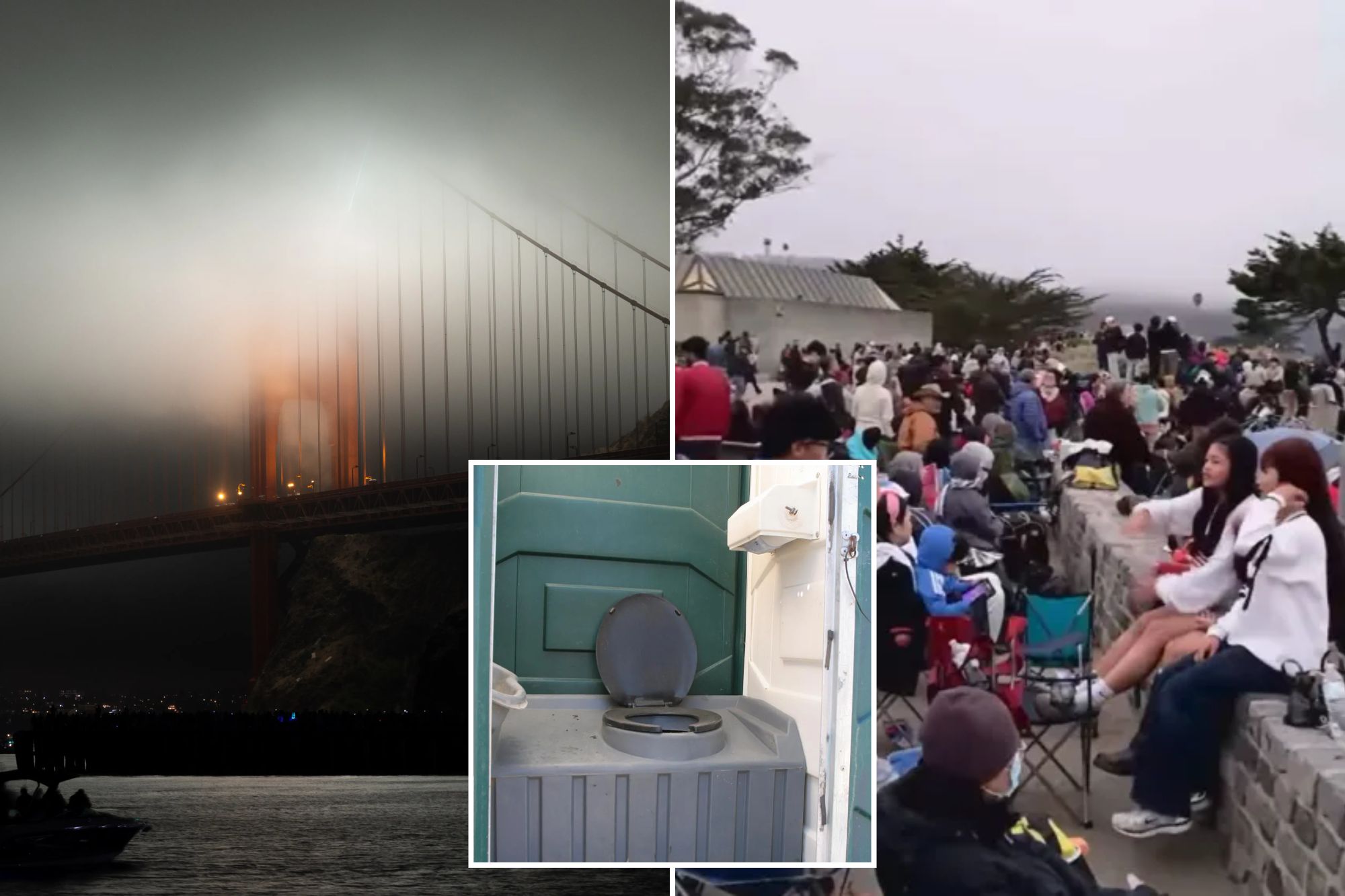 Toilet shortage and thick fog make for miserable Bay Area fireworks ...