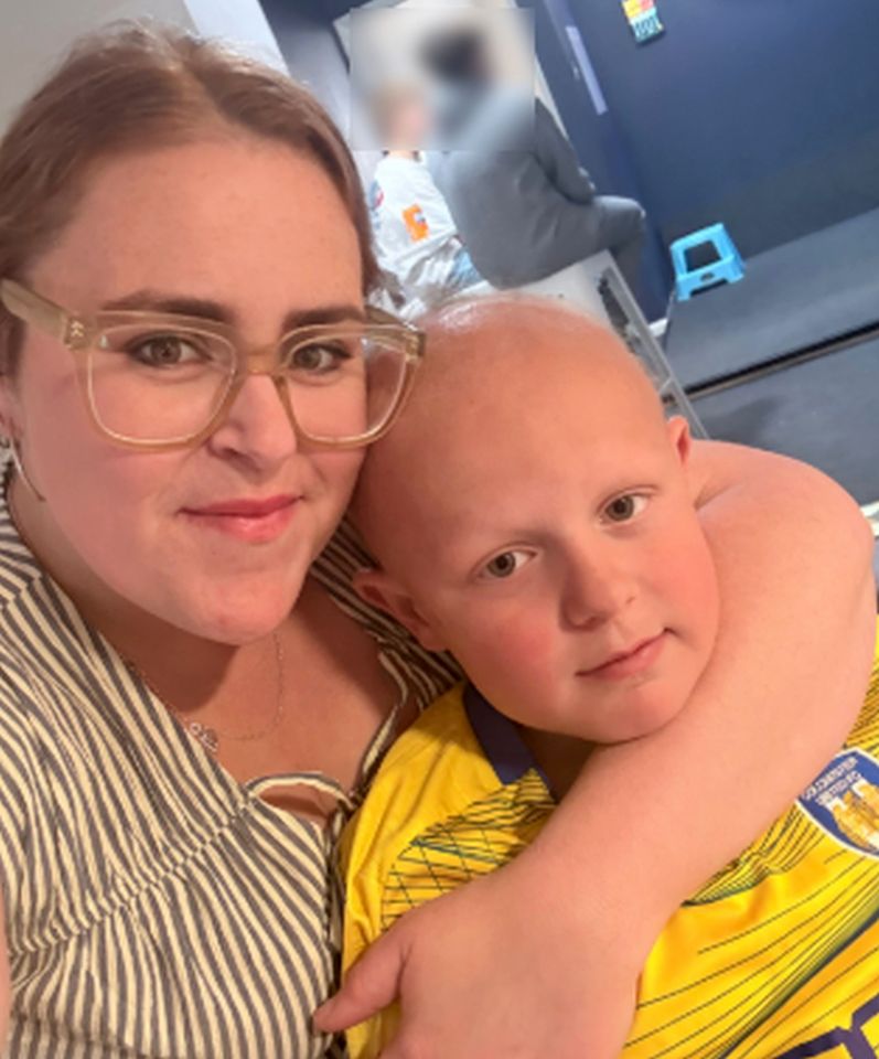 LEO OSBORNE, 10, WITH HIS 31-YEAR-OLD MUM KERRY OSBORNE