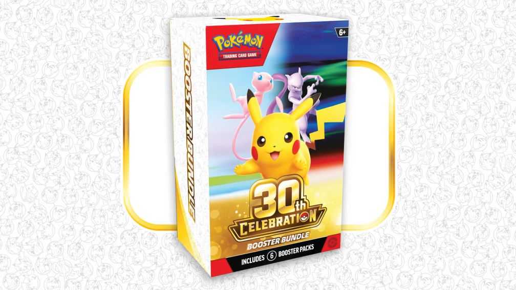 The Pokemon 30th anniversary's booster bundle, which houses 6 different booster packs.