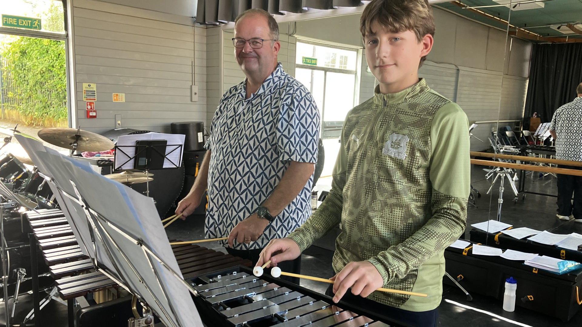 13-year-old Tom Arnold said it was "wonderful" to have the glockenspiel for their band