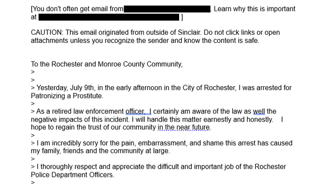 6 charged in Rochester prostitution detail, appears to include a former police chief