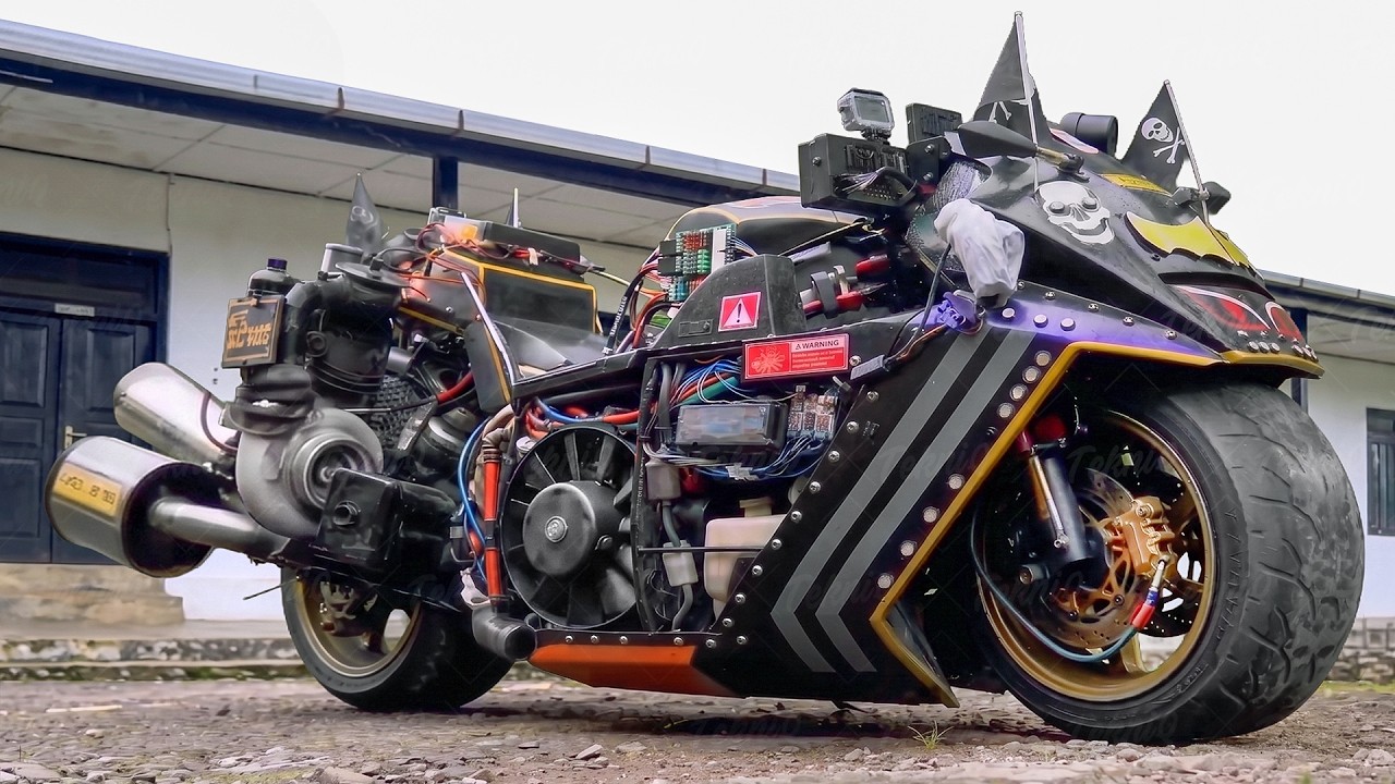 Riding Indonesia’s biggest Batman bike fully built by hand