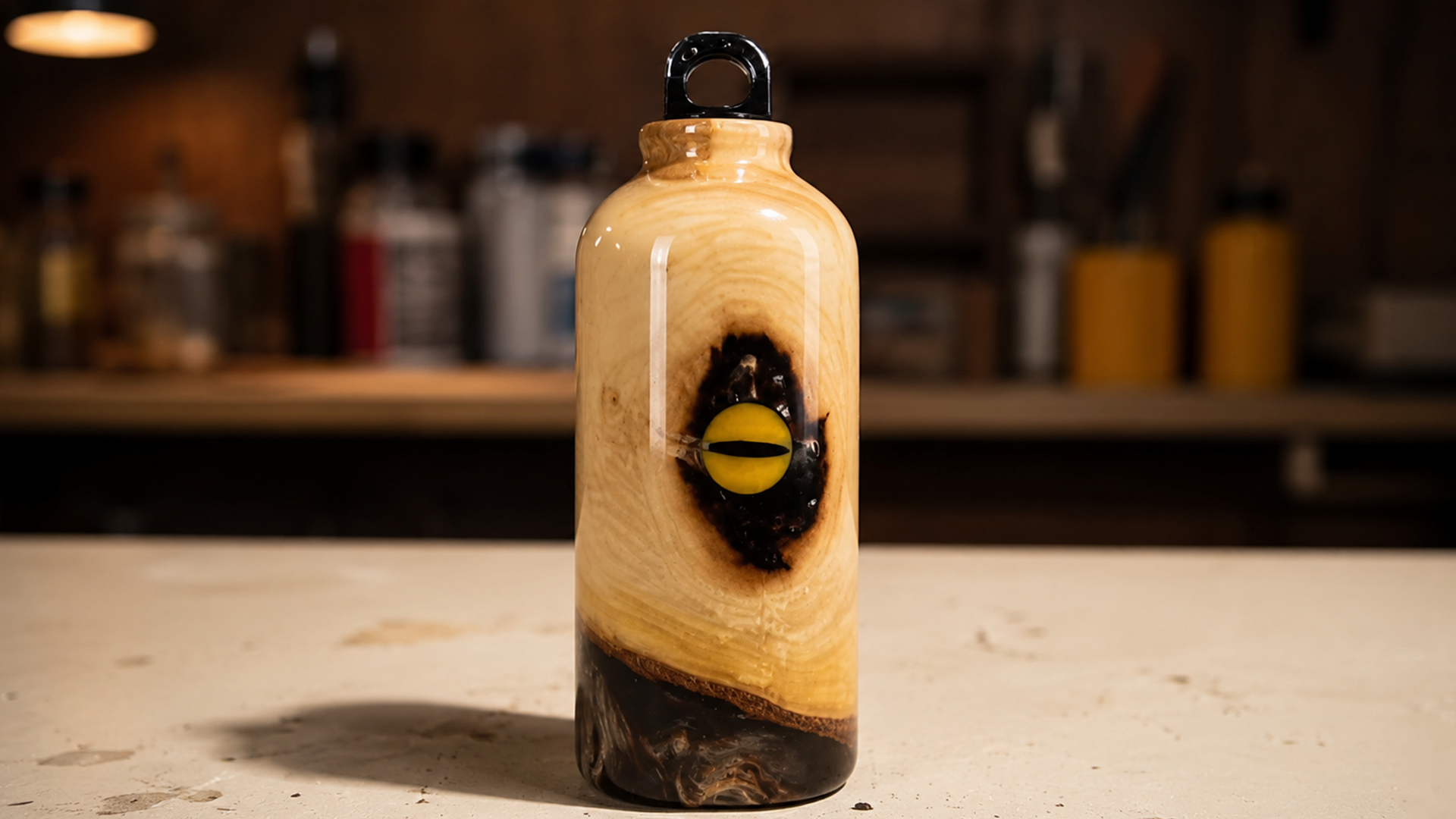 From raw timber to a magical 'dragon eye' water bottle: Woodturning art ...