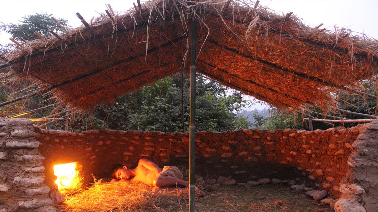 Primitive technology: Stone house part 13
