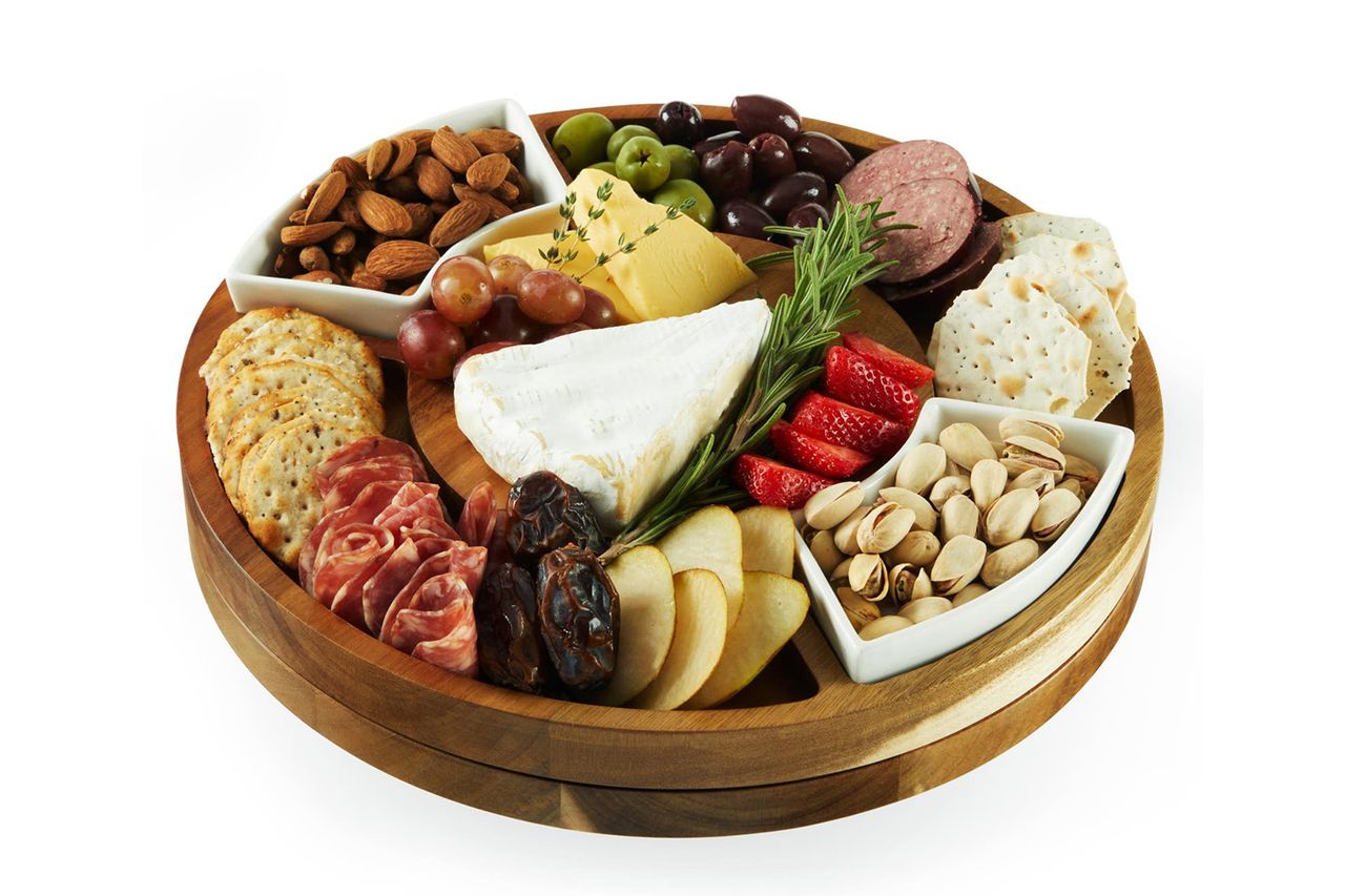 Nordstrom TWINE Acacia Wood Rotating Charcuterie Board