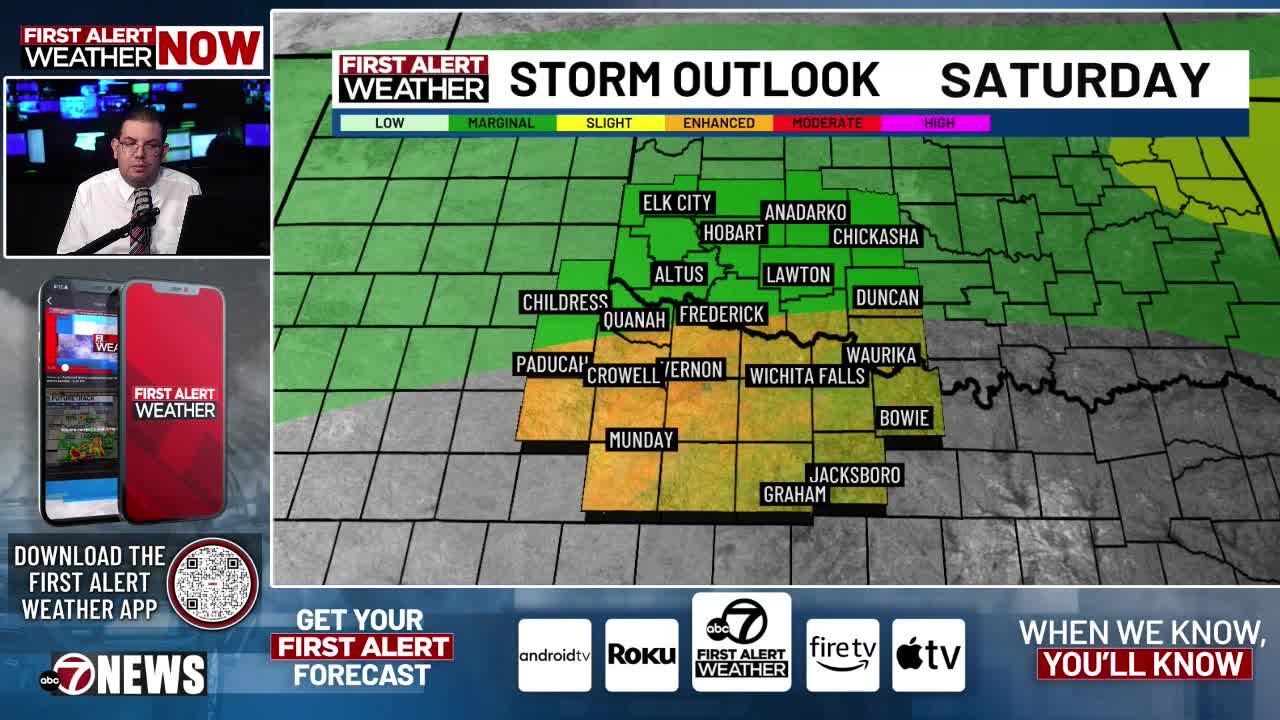 Isolated severe storms possible this weekend; below average ...