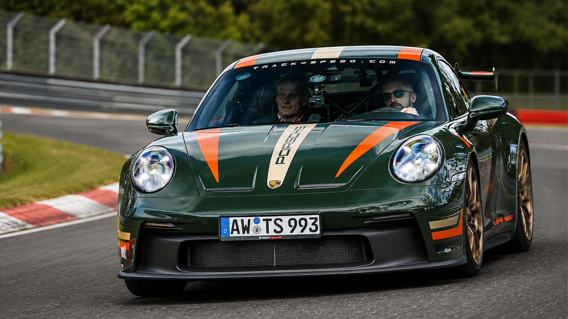 Image for Porsche GT3 RS pushes hard through Nürburgring circuit