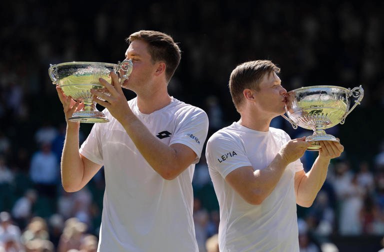 Henry Patten, former UNC Asheville tennis player, wins Wimbledon men's ...
