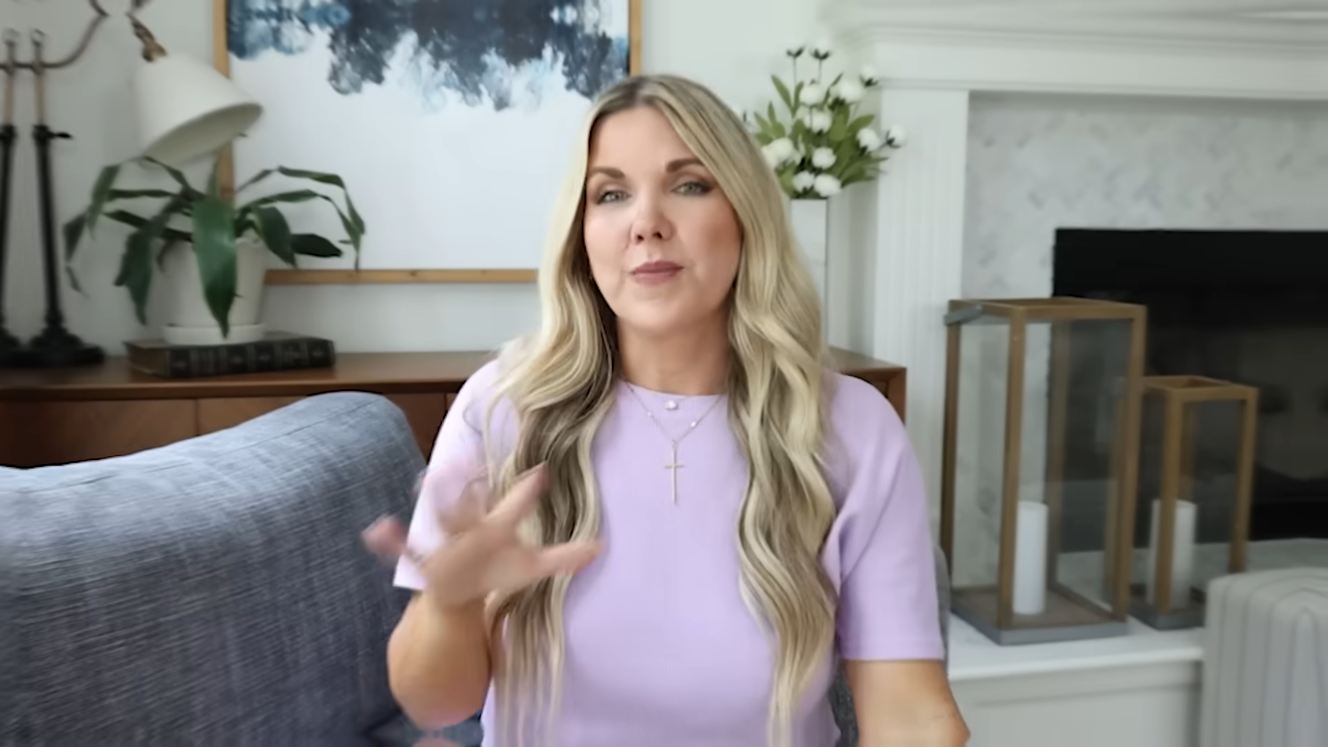 She covered a wall with Dollar Tree wallpaper - the result looks custom ...