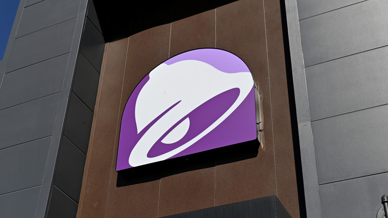 the Taco Bell logo on the exterior of a restaurant