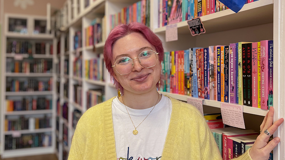 Caden Armstrong was inspired to open the UK's first romance bookshop after struggling to find the genre when she moved to the UK