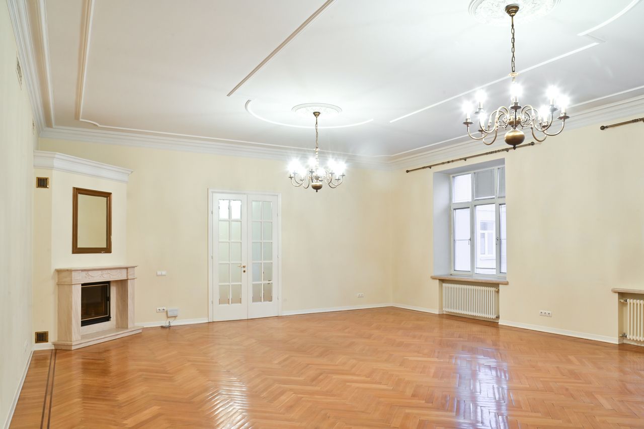 high-gloss wooden flooring