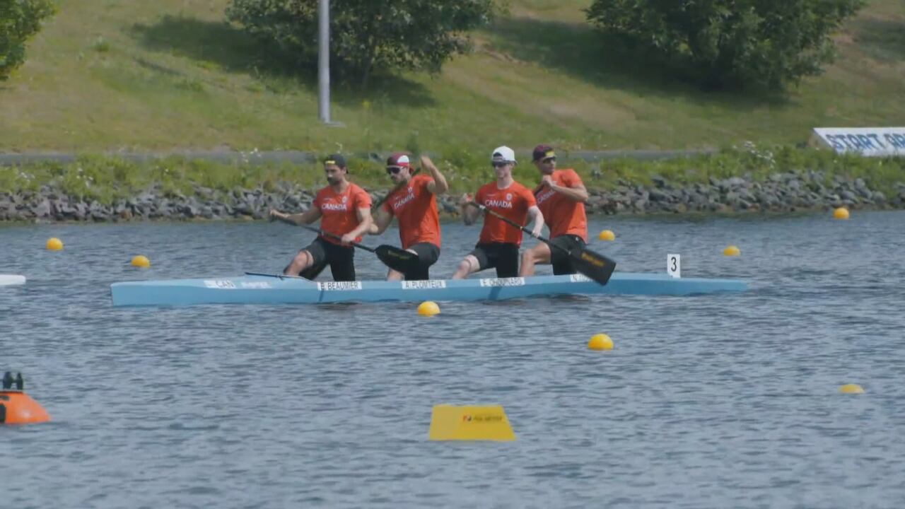 Canada men's C4 crew races to podium finish at World Cup