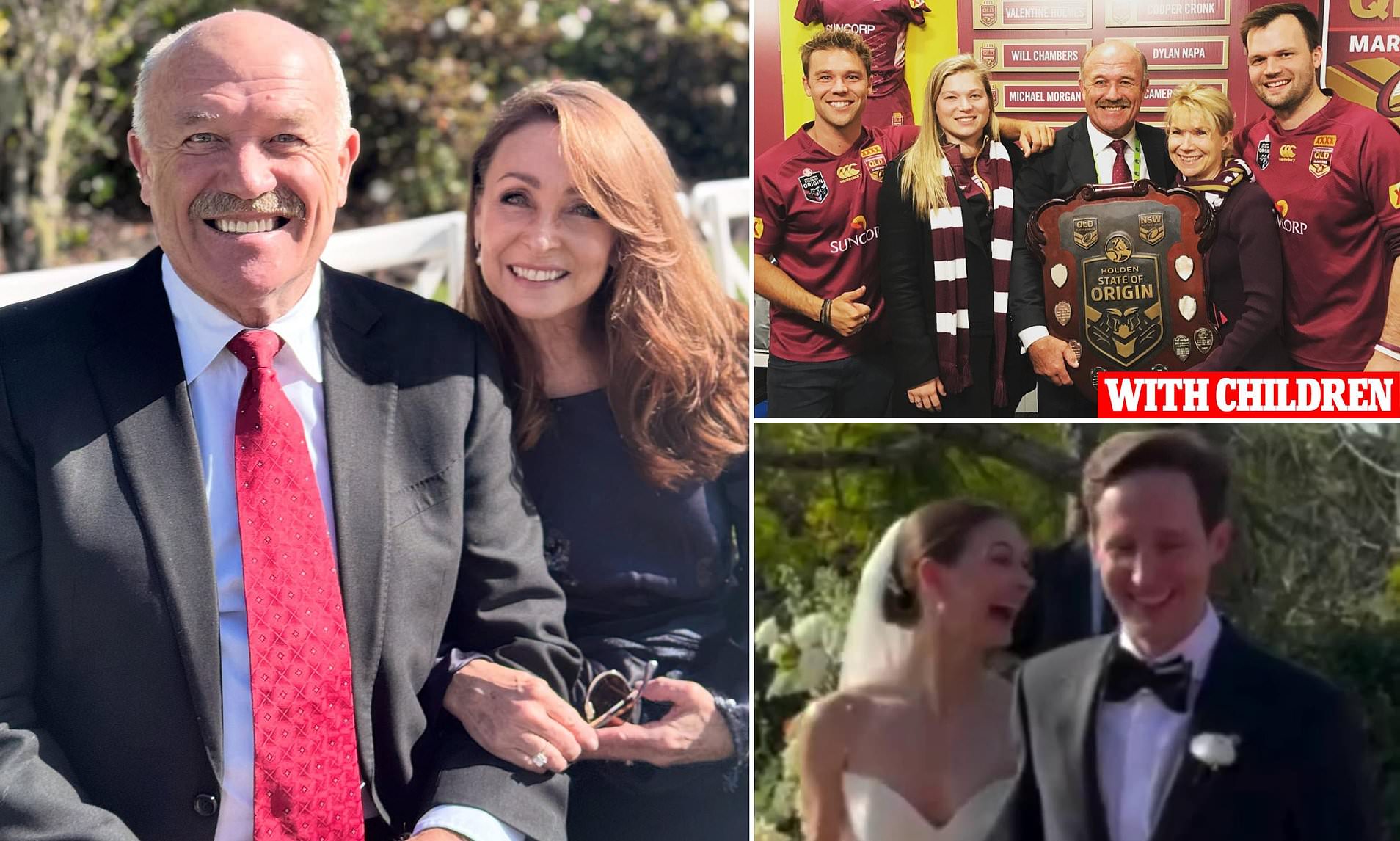 Wally Lewis shares precious time with loved ones at family wedding after rift with his children