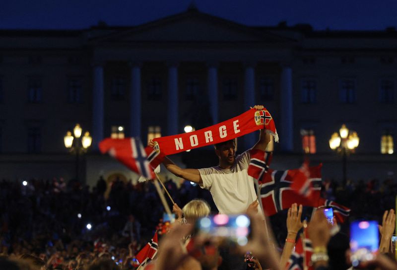 Norvegia, festa a Oslo nonostante l'eliminazione ai Mondiali