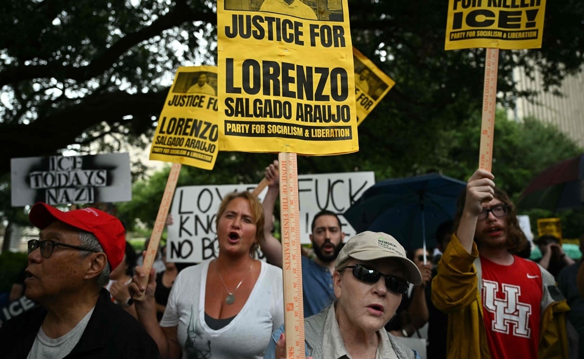 Protestas en Texas tras la muerte de Lorenzo Salgado a manos de ICE