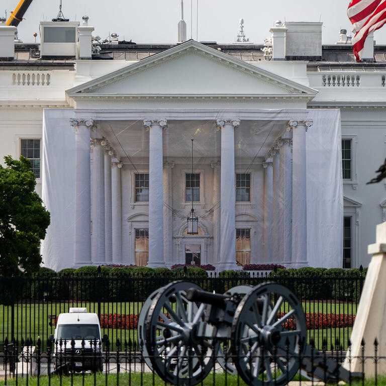 New aerial photos show scale of White House defiling
