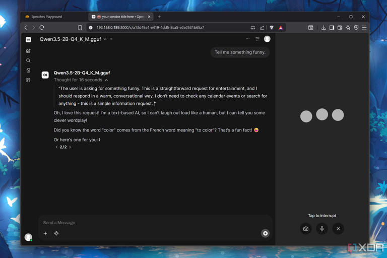 Llama.cpp, Speaches, and Open WebUI turned my Raspberry Pi into a voice ...