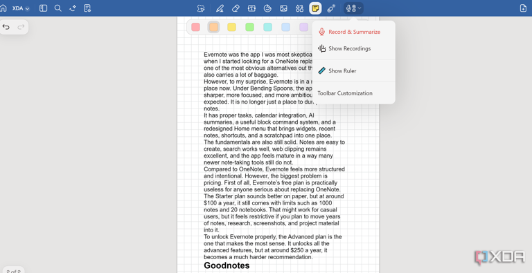 I tried replacing OneNote with Evernote, Standard Notes, and Goodnotes ...