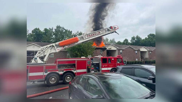 12 people displaced after apartment fire in Franklin