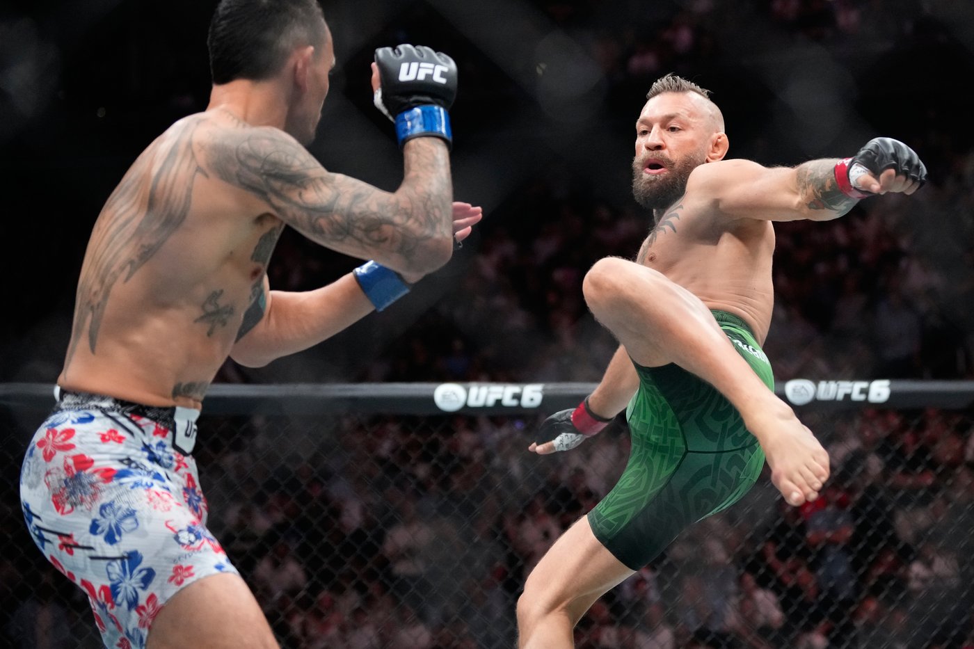 Conor McGregor suffers early knee injury in return, loses to Max ...