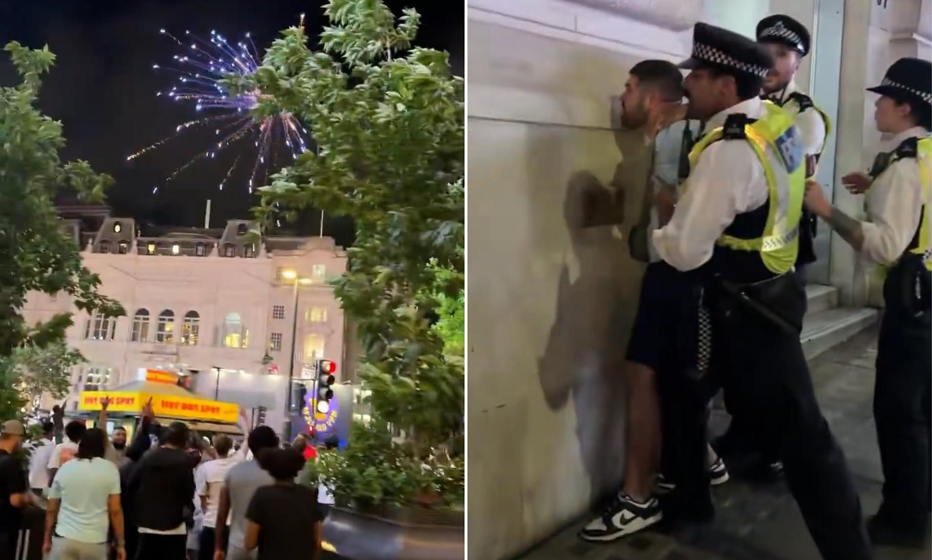 Multiple arrests in Piccadilly Circus after England's World Cup quarter-final win