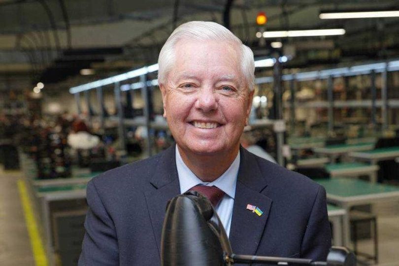 The senator visited SkyFall's drone production facility