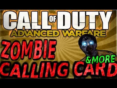 Exo-zombies! Call of Duty Advanced Warfare all calling cards showcase ...