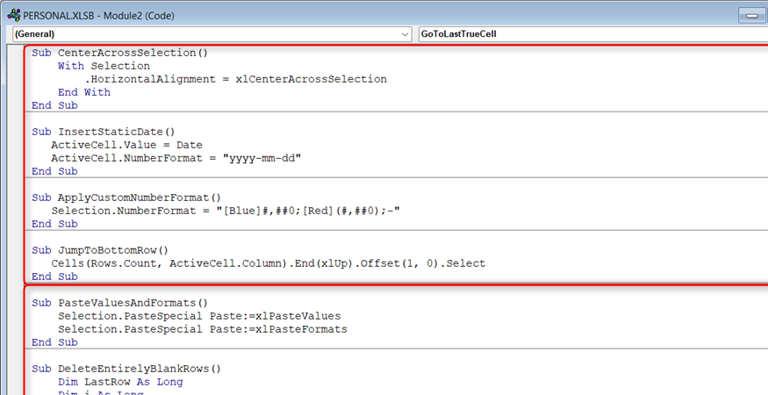 5 more Excel VBA toolbar shortcuts that work in every spreadsheet I open