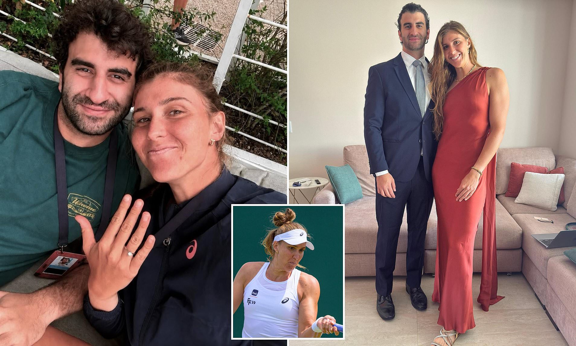 Tennis star says yes as fiance proposes with incredible proof he's loved her since he was 10
