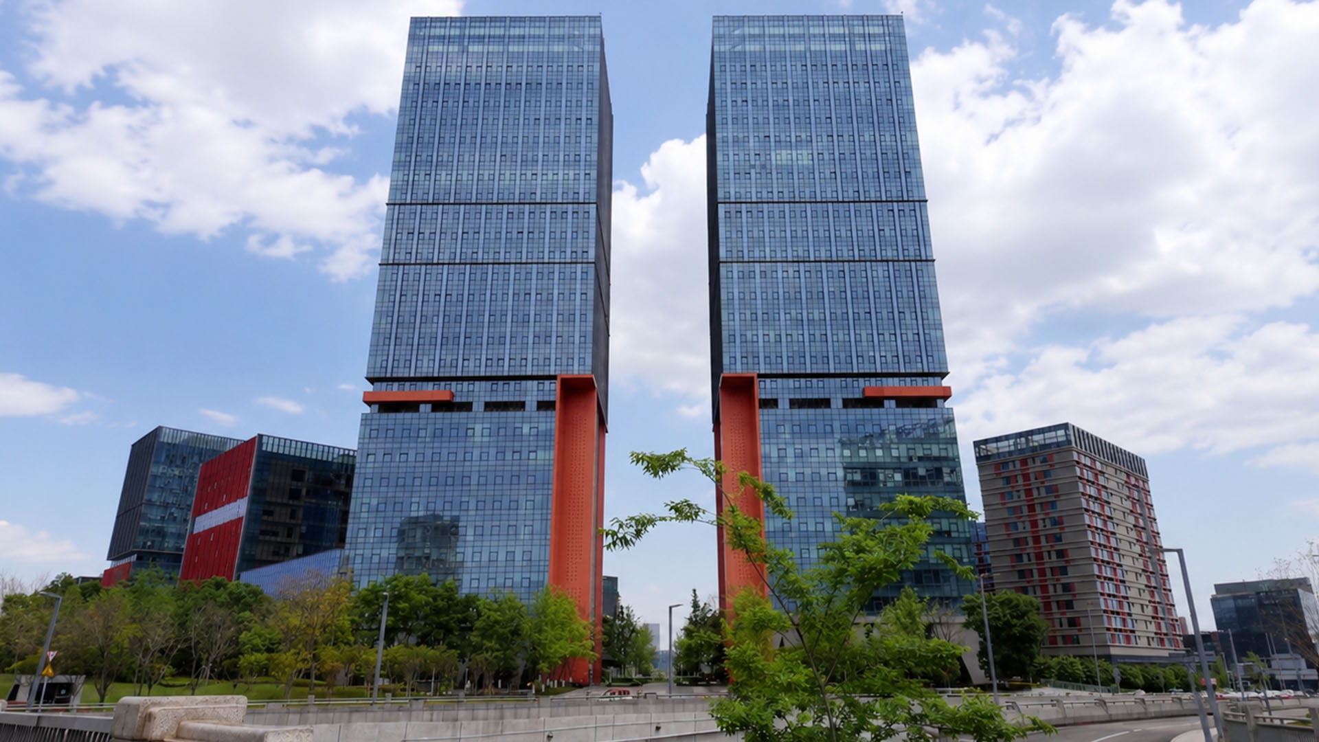Symmetrical building design enhances visual balance and identity