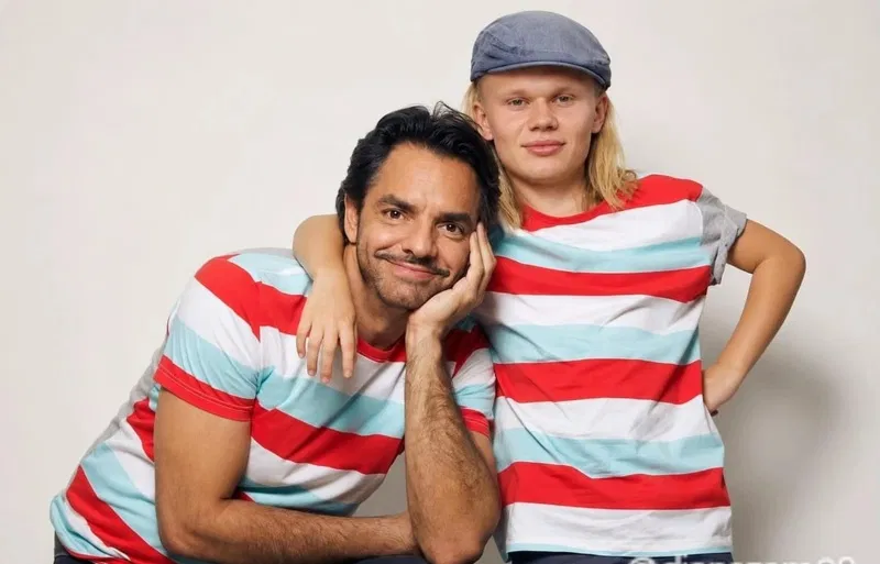 Eugenio Derbez pide foto con Haaland y las redes responden con memes y ...