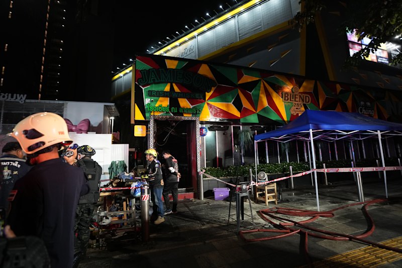At least 27 killed in fire at packed Bangkok pub