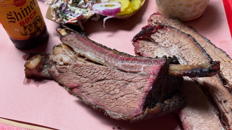 Beef ribs from Terry Black's Barbecue