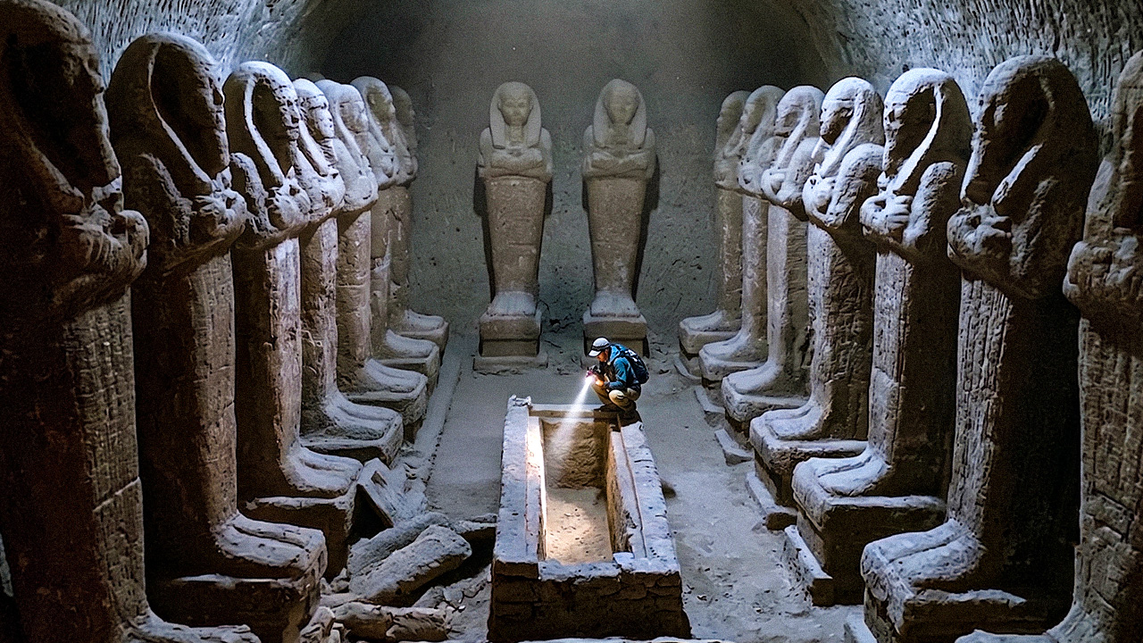 Unveiling Egypt's hidden underwater tomb beneath the pyramids